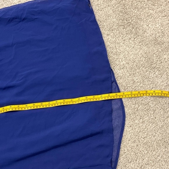 One Clothing Blue Strapless Flowy Maxi Dress Size Large‎ Pre-owned - Picture 7 of 8